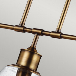 Luminosa Lighting Elstead Hobson 3 Light Ceiling Island Chandelier Pendant Bar Light Brass, E27 - thumbnail 3