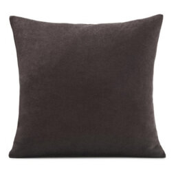 Luxury Living Plain Velvet Chenille Cushion Chocolate