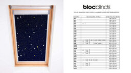 Bloc Blinds Night Sky Blackout Blind For Velux Roof Window Size  U04, Silver Frames - thumbnail 4