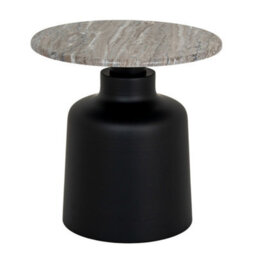 Hill Interiors Oura Round Side Table Elegant Minimalist Design For Stylish Interiors - thumbnail 1