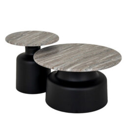 Hill Interiors Oura Round Side Table Elegant Minimalist Design For Stylish Interiors - thumbnail 4