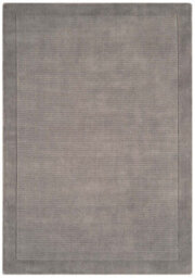 Grey Wool Handmade Plain Easy To Clean Rug For Bedroom Dining Room Living Room Rug-68 X 240Cm (Runner) - thumbnail 6