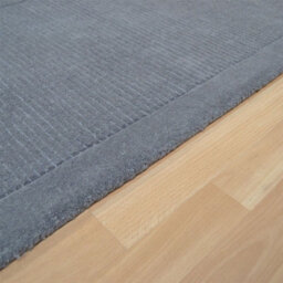 Grey Wool Handmade Plain Easy To Clean Rug For Bedroom Dining Room Living Room Rug-68 X 240Cm (Runner) - thumbnail 4