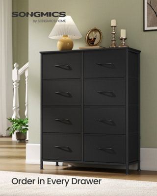 LEDREM Bellah Collection - Chest Of Drawers, Storage Unit, For Bedroom, Closet, Hallway, Living Room, Steel, 8 Drawers, Modern - image 1