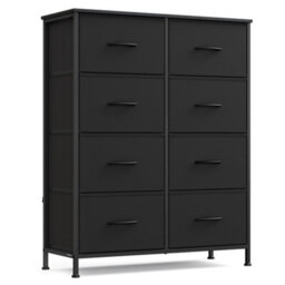 LEDREM Bellah Collection - Chest Of Drawers, Storage Unit, For Bedroom, Closet, Hallway, Living Room, Steel, 8 Drawers, Modern - thumbnail 2