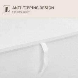 Sideboard Buffet Cabinet With Adjustable Shelf, White - thumbnail 4