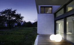 2 Pack Ip65 Waterproof Outdoor Garden Globe Lights - Modern White Ball Design - thumbnail 4