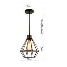 3 Pcs Industrial Pendant Lights Black With 95Cm Adjustable Cable And E27 Bulb Holder For Kitchen Or Bedroom - thumbnail 2