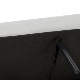 Wyld And Coco Luxevelvet Sofa Bed Light Grey - 3-Seater Convertible Sleeper, Velvet Upholstery, Modern Glam. - thumbnail 8