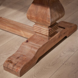 Dibor Rustic Reclaimed Elm Refectory Home Furniture Dining Table - thumbnail 5