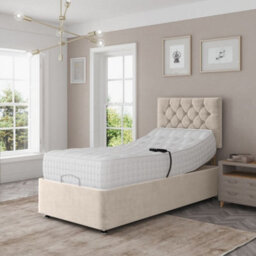 Madison Electric Adjustable Bed Set Fabric 2Ft6 Pocket Sprung Mattress