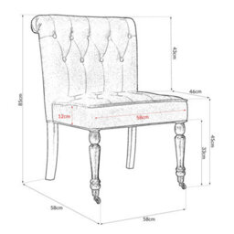 Bravich Winston Velvet Accent Chair Wheels Powder Pink - thumbnail 8