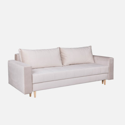 Heze Furniture Silla 3 Seater Sofa Bed - Beige (Paros2) - image 1