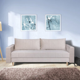 Heze Furniture Silla 3 Seater Sofa Bed - Beige (Paros2) - thumbnail 2