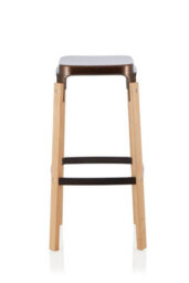 Save On Goods UK Pair Of Metal & Wood Kitchen Bar Stools. Bronze Finish Barstools - thumbnail 2
