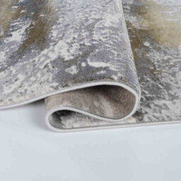 Onyx Modern Living Room Rug - Abstract Area Rugs Gold 160X230 Cm - thumbnail 2