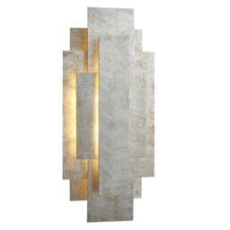 Luminosa Lighting Luminosa Forli 2 Light Wall Lamp Antique Silver Leaf - thumbnail 5