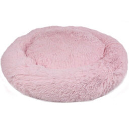 Actiaspet Dog Cat Bed Fluffy Donut Kitten Puppy Pet Cushion Calming Mattress Pink Xl - thumbnail 4
