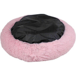 Actiaspet Dog Cat Bed Fluffy Donut Kitten Puppy Pet Cushion Calming Mattress Pink Xl - thumbnail 5