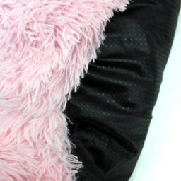 Actiaspet Dog Cat Bed Fluffy Donut Kitten Puppy Pet Cushion Calming Mattress Pink Xl - thumbnail 8