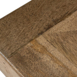 Pacific Lifestyle Oak Finish Mango Wood Console Table With Black Metal Cross Legs 100Cm, Pahoja - thumbnail 6