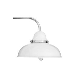 Orsina White Finish Chrome 3 Light Pendant Light, 3 Shaded Lamp With Screw Details, Retro Hanging Ceiling Fixture - thumbnail 2