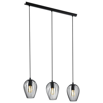 Stylish Black Wire Cage Pendant Light For Kitchen And Dining Areas - image 1