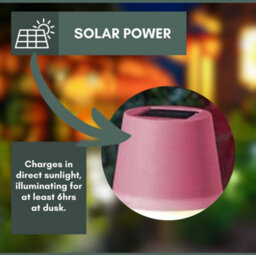 Marco Paul Warm White Outdoor Table Lamps Solar Lights - thumbnail 4