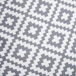 OHS Large Outdoor Cushion Round Decor Garden Filled, Grey Geo - thumbnail 8