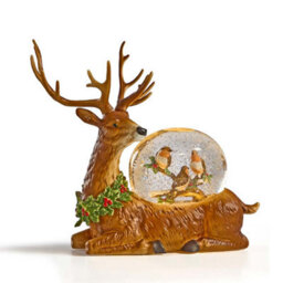The Christmas Workshop Reindeer Snow Globe - thumbnail 3