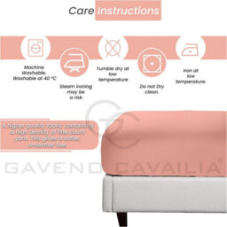 Gc Gaveno Cavailia Percale Deep Fitted Sheet King Pink Extra Deep Pocket 16 Inch (40 Cm) - thumbnail 4