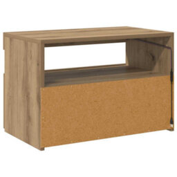 Walplus Tv Cabinet With Led Lights Artisan Oak 60X35X40 Cm Engineered Wood - thumbnail 9