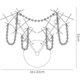 Luminosa Lighting Luminosa Lexi Wall Lamp Switched 2 Light G4 Polished Chrome/crystal, Not Led/cfl Compatible - thumbnail 4