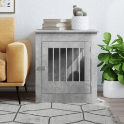 Walplus Concrete Grey Dog Crate Furniture 64.5X80X71 Cm Engineered Wood - thumbnail 3