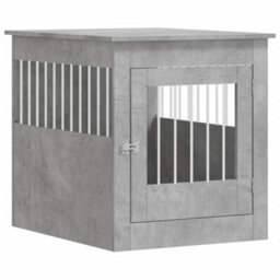 Walplus Concrete Grey Dog Crate Furniture 64.5X80X71 Cm Engineered Wood - thumbnail 2