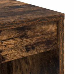 Berkfield Writing Desk Smoked Oak Engineered Wood 90 X 40 X 76 Cm - thumbnail 7