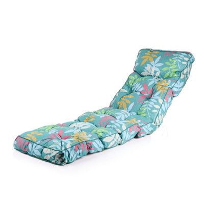 Alfresia Alexandra Green Leaf Classic Sun Lounger Cushion - image 1