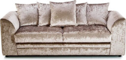 Bella Crushed Velvet 3 Seater Sofa Champagne - thumbnail 2