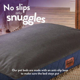 Slumberdown Paws For Slumber Padded Dog Bed Medium, Blue - thumbnail 5