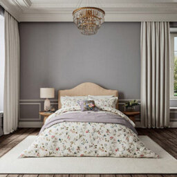 V&a Kilburn Floral Duvet Cover Set Super King Size Multi - thumbnail 1