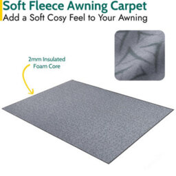 Trail Outdoor Leisure Fleece Tent & Awning Carpet Groundsheet Grey - 290X175Cm - thumbnail 3