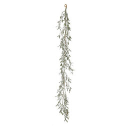 Mistletoe Frosted Garland - Green - thumbnail 1
