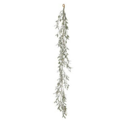 Mistletoe Frosted Garland - Green - thumbnail 2