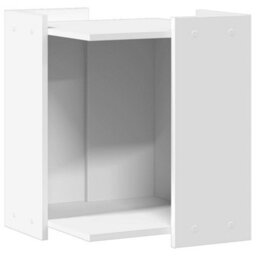 Walplus Cat Litter Box Enclosure White 42X42X51 Cm Engineered Wood - thumbnail 2