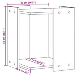 Walplus Cat Litter Box Enclosure White 42X42X51 Cm Engineered Wood - thumbnail 9