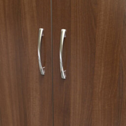Hampshire Wide 2 Drawer Double Wardrobe In Noche Walnut (Ready Assembled) - thumbnail 4
