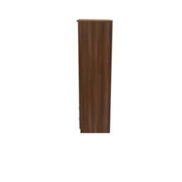 Hampshire Wide 2 Drawer Double Wardrobe In Noche Walnut (Ready Assembled) - thumbnail 2