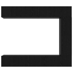 Berkfield Modern 5 Piece Tv Cabinet Set Wall-Mounted Black Oak Engineered Wood - thumbnail 8