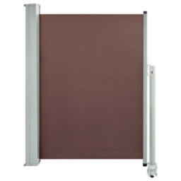 Berkfield Patio Retractable Side Awning 100X300 Cm Brown - thumbnail 2