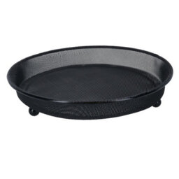 AB Tools Heavy Duty Black Mesh Metal Ground Wild Bird Feeder Feeding Tray 22Cm